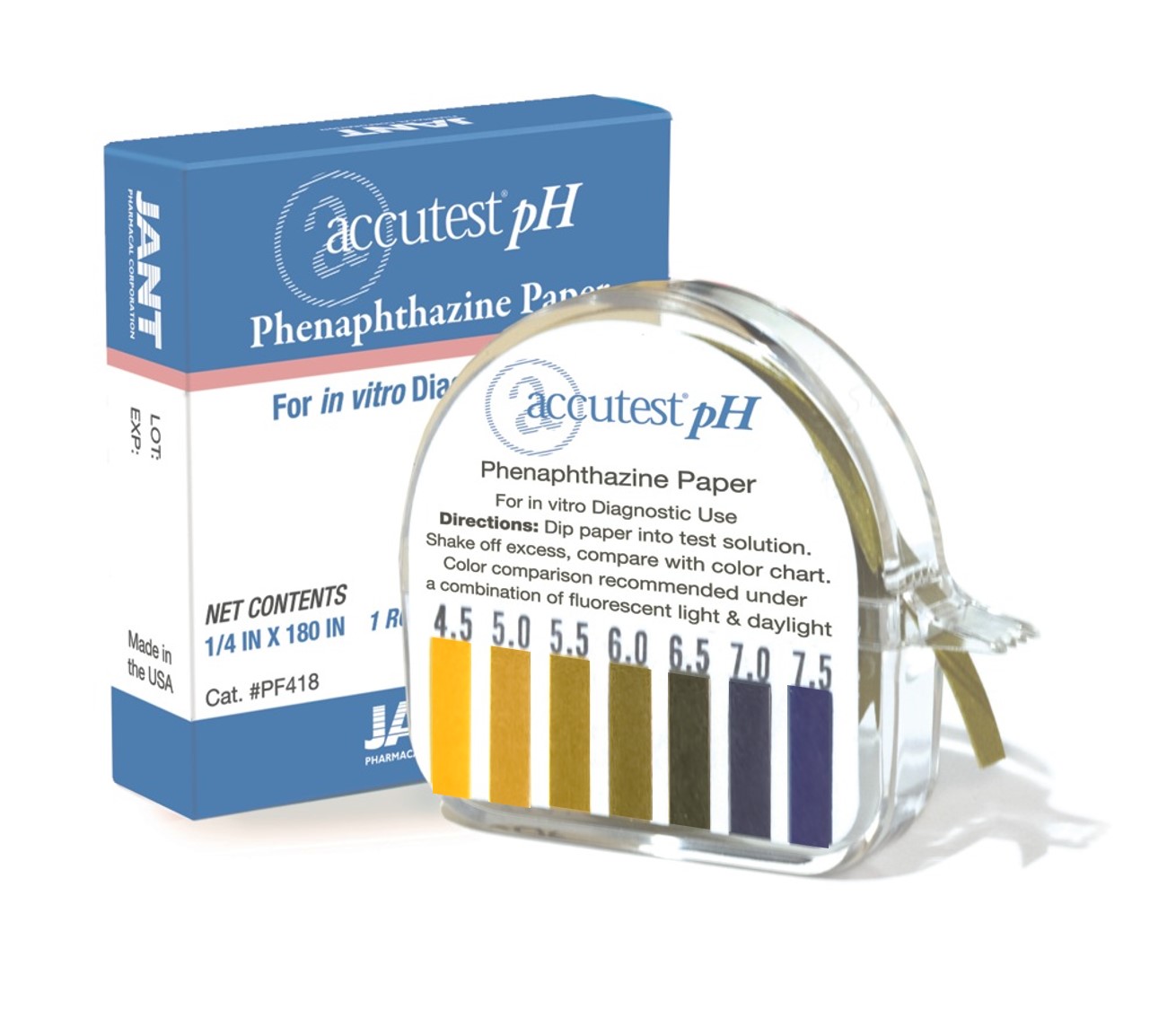 Accutest Nitrazine pH Phenaphthazine Paper - JANT PHARMACAL